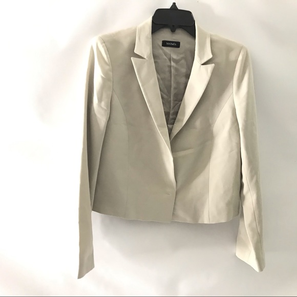 Max&Co. Women Blazer Jacket Size 4 US Ivory Career Work Business Office Italian - Picture 7 of 7